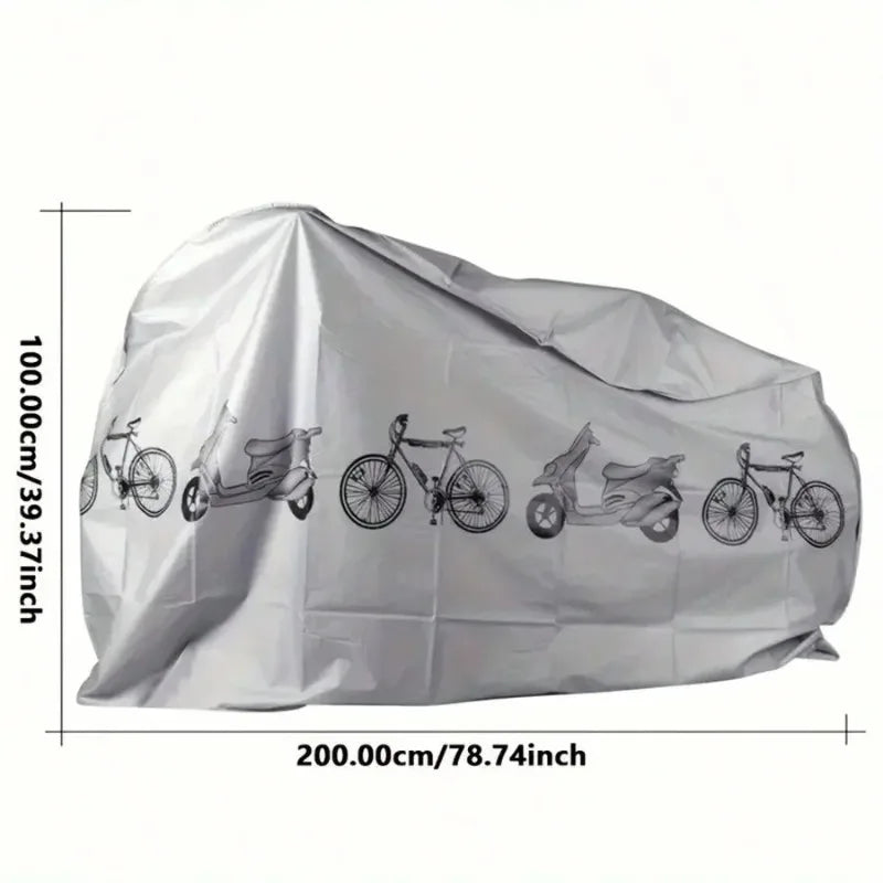Waterproof Bicycle Gear Raincover Outdoor Sunscreen Motorcycle Bike Cover MTB Case Protector Bike Accessory – UV Protection Easy Install Grey / Plastic (1pc / 2pcs)