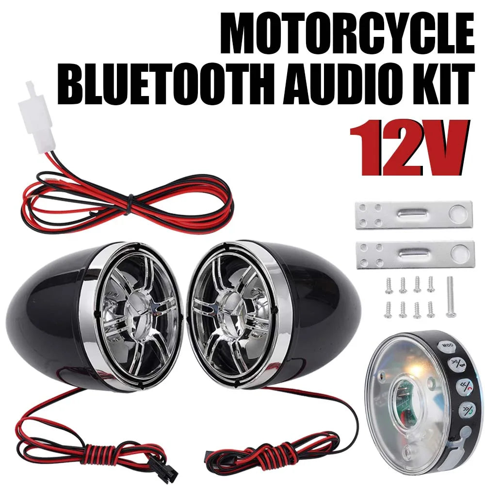 Motorcycle Speakers – 20W Bluetooth Waterproof Speaker Kit