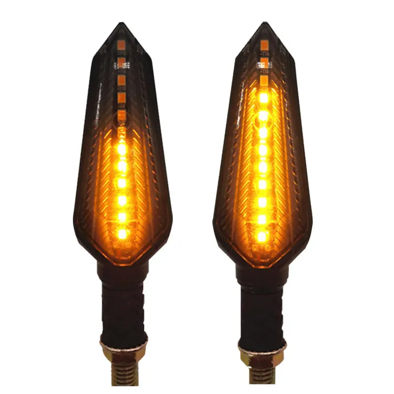 LED Turn Signal Bulbs – E24 Flowing 12-LED Amber Motorcycle Indicators