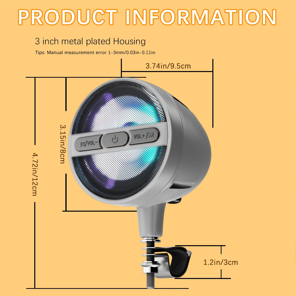 Motorcycle Speakers – Waterproof Bluetooth 12V Sound System