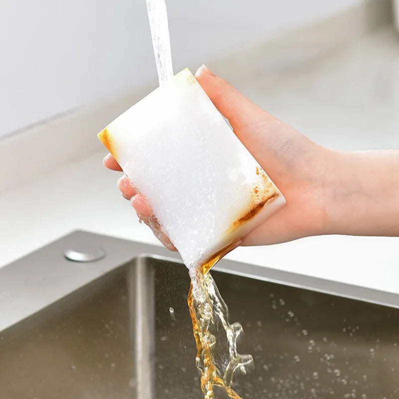 High Density Nano Melamine Magic Eraser Sponge – 5 to 100 Pcs – Motorcycle & Car Cleaning Care Tool – 10×6×2cm / 10×7×3cm – $14