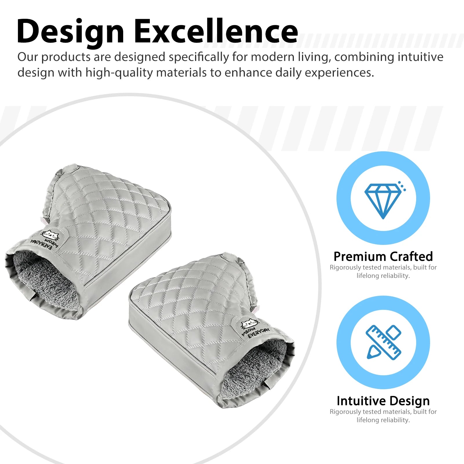 Fleece Handlebar Muffs – Windproof Warm