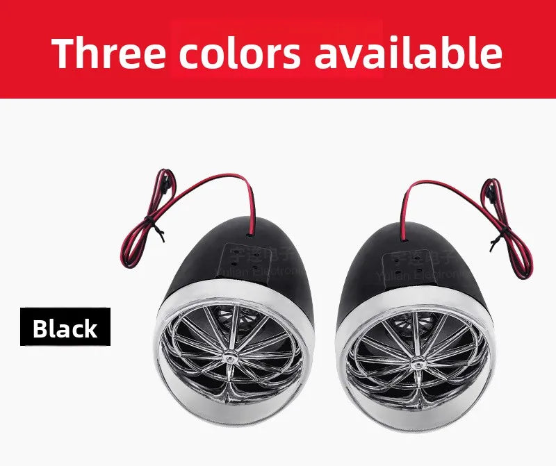 Motorcycle Speakers – Bluetooth Hands-Free, Waterproof FM & MP3 Audio