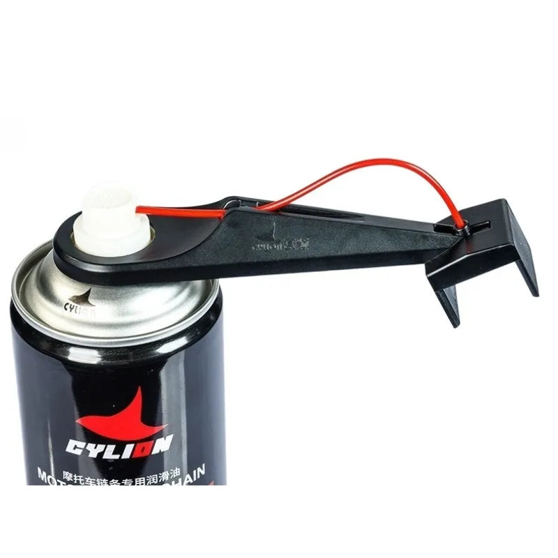 Motorcycle Chain Oiler Spray Kit Gear Mess Free Lube Applicator Moto Chains Cleaner Maintenance Tool Set
