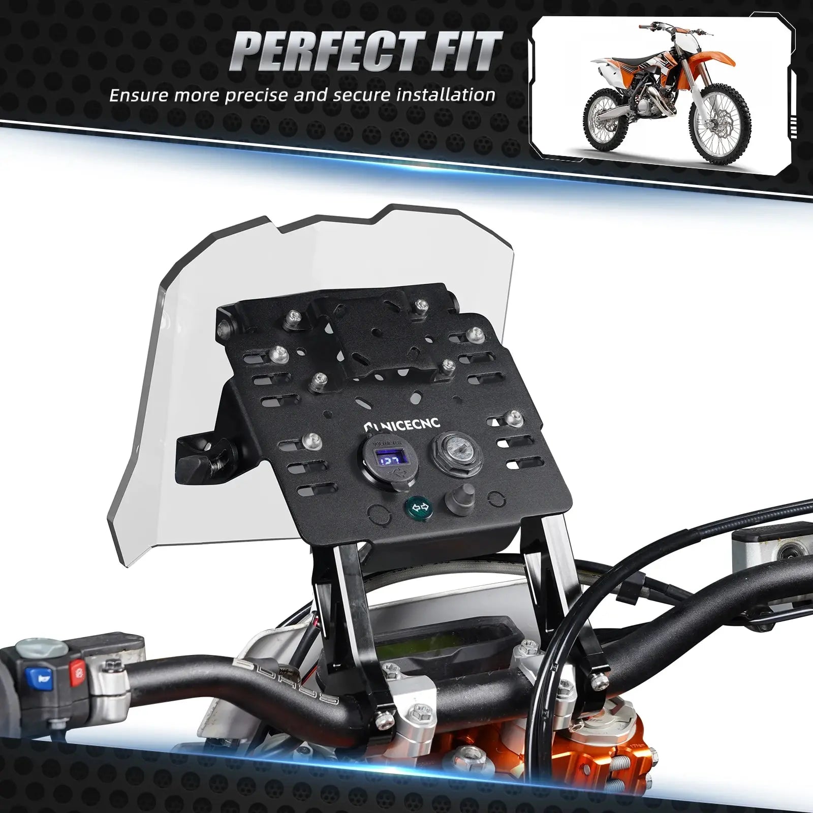 GPS Mount Bracket – Mini Fairing Kit for KTM 690, EXC & Husqvarna 701