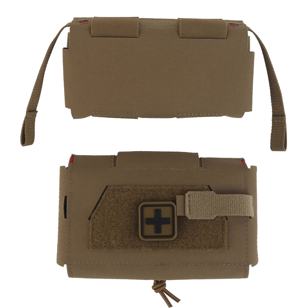 Tactical MD2 Compact Medical Pouch V3 IFAK MOLLE First Aid Trauma Kit for Hunting Camping Patrol Motorcycle Survival