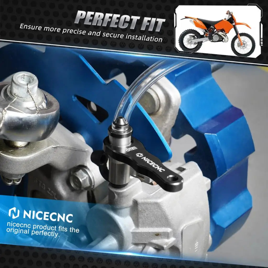 Motorcycle ATV UTV 8mm Mini Hydraulic Brake & Clutch Bleeder Tool – Brake Bleeding Tools for KTM Yamaha Raptor 700 YFZ Polaris RZR CanAm X3 Arctic Cat – Black / Blue – $23