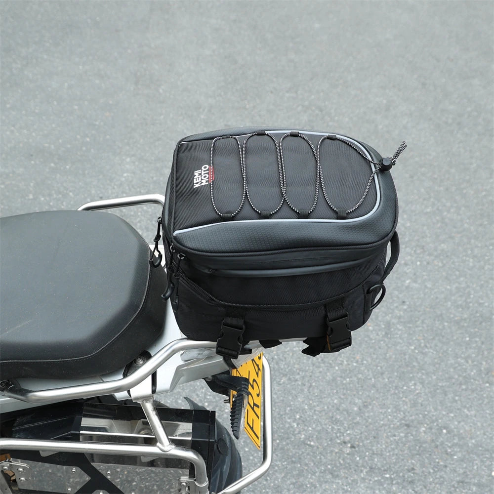 Motorcycle Backpack – KEMIMOTO Waterproof 7L–12L Expandable Riding Bag