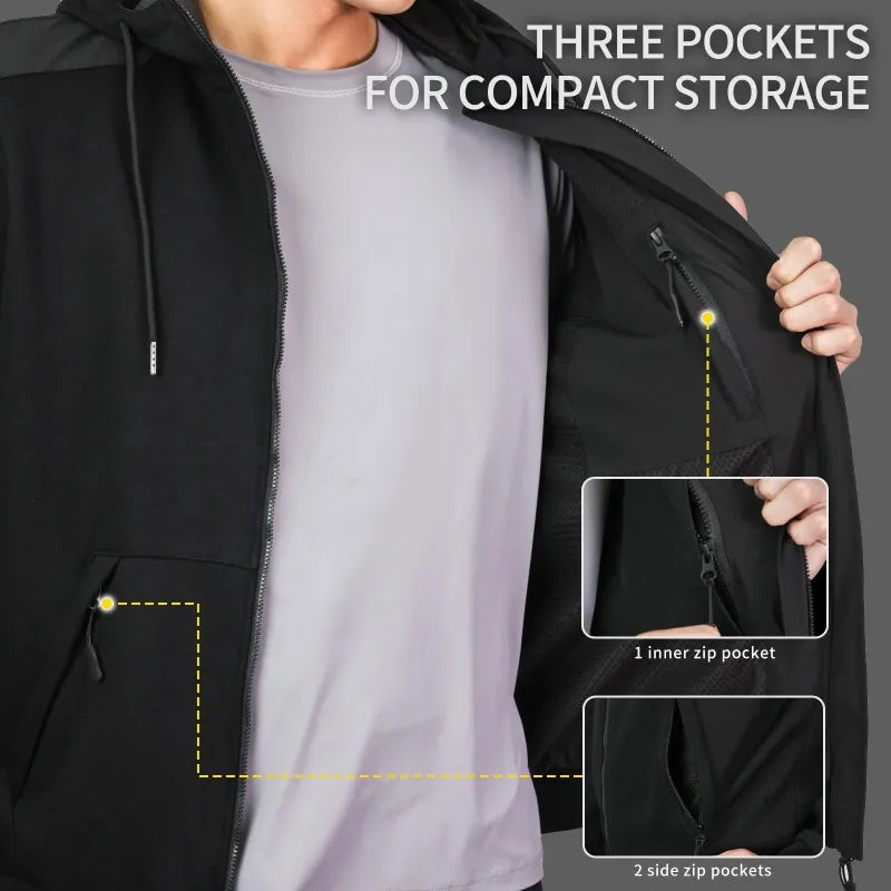 Warm Armored Hoodie with CE Certified Protection