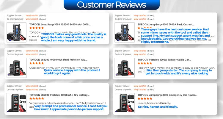 TOPDON V2200Plus 2200A Jump Starter – 2-in-1 Battery Tester & Power Bank for Cars, Trucks & Motorcycles