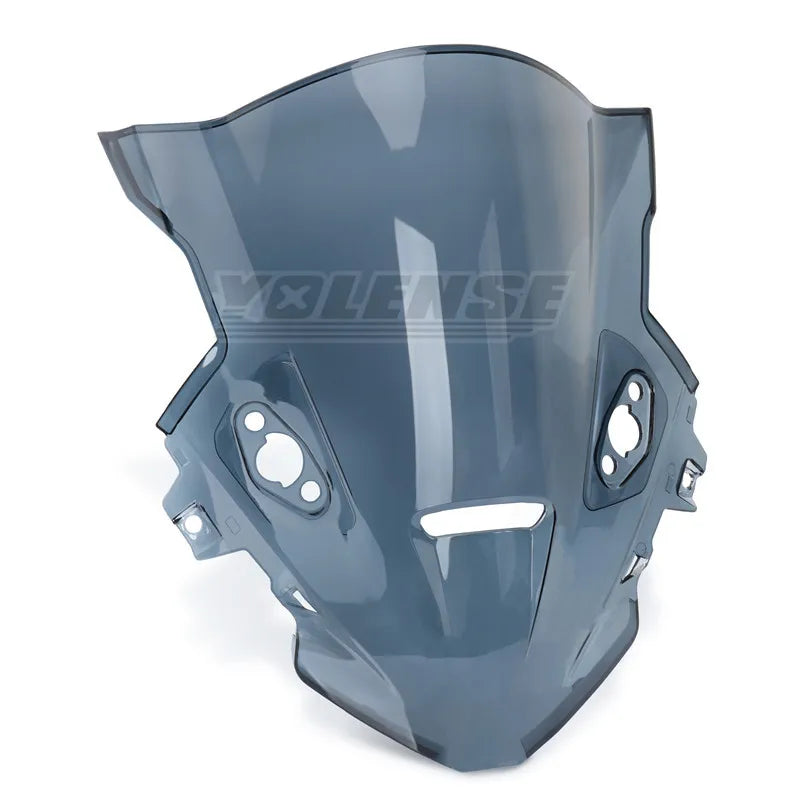 Fit for CFMOTO 675SR 675SR-R 675 SR SRR Motorcycle Accessories Windscreen Wind Deflectors Double Bubble Windshield Screen – YOLENSE ABS Plastic With YLS / NO LOGO Black Gray Light Gray