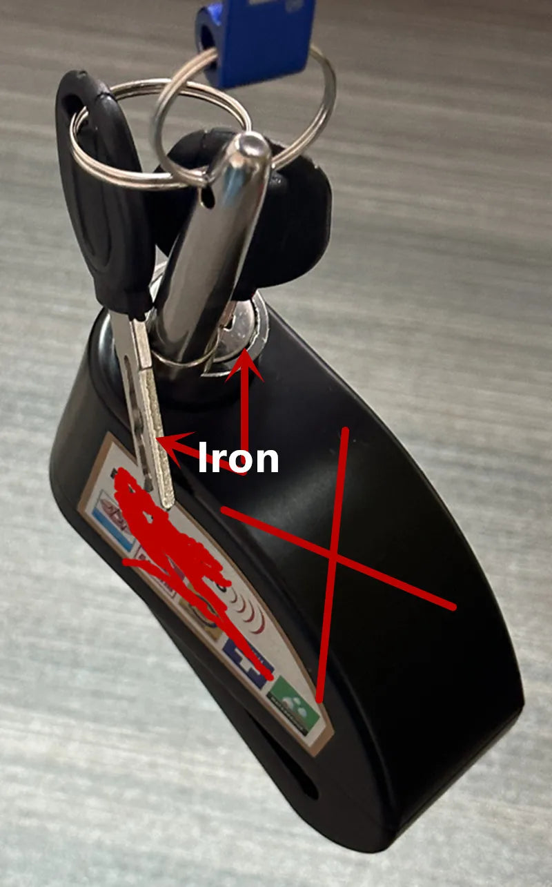 Falante Motorcycle Alarm Lock Safety Anti-Theft Disc Brake Aluminum Alloy Motorbike Bicycle Accessories – Model 8302 – 21x14x4cm – 18 Color Styles