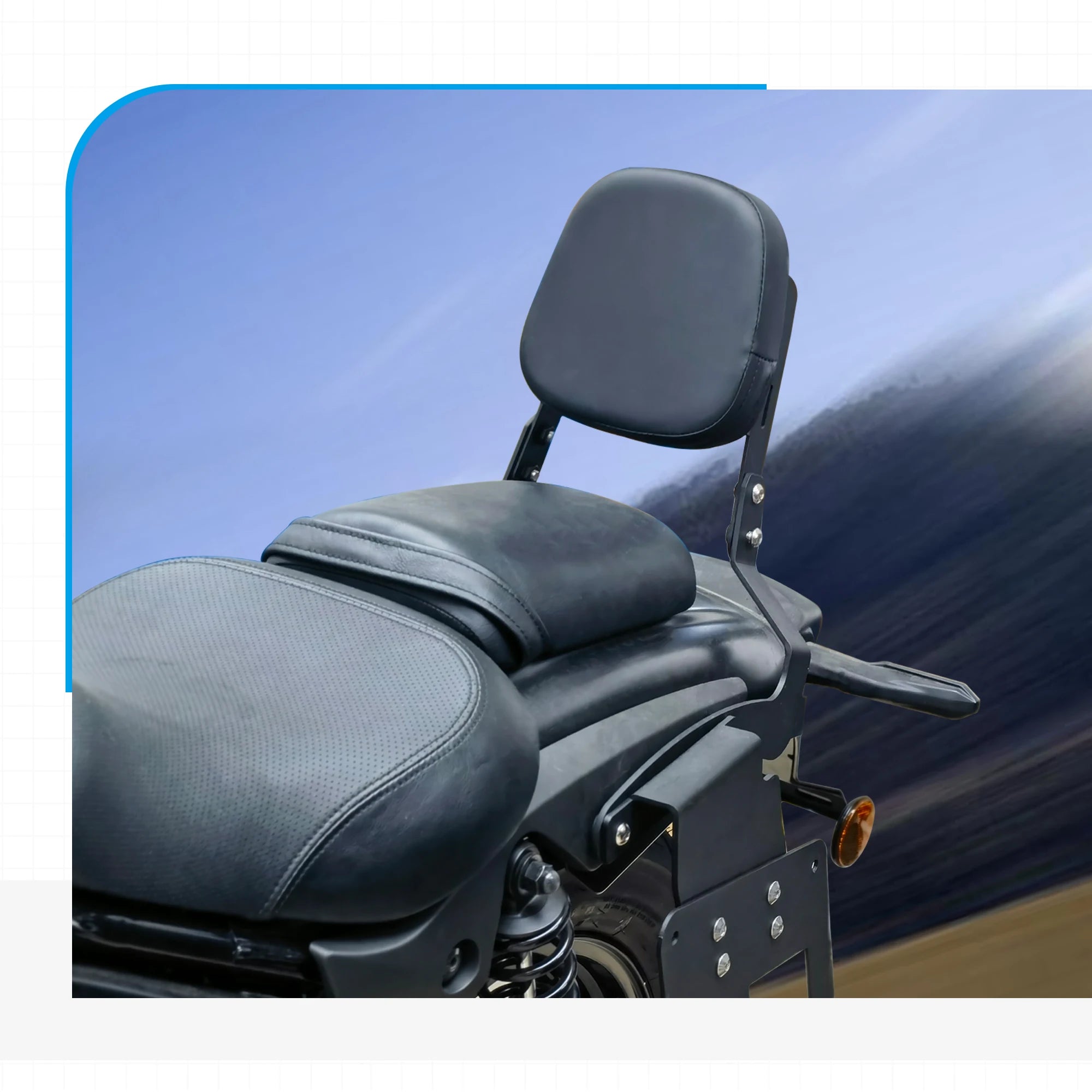For Kawasaki Eliminator 500 2024 2025 Motorcycle Eliminator 500 Rear Passenger Detachables Backrest Sissy Bar With Cushion Pad