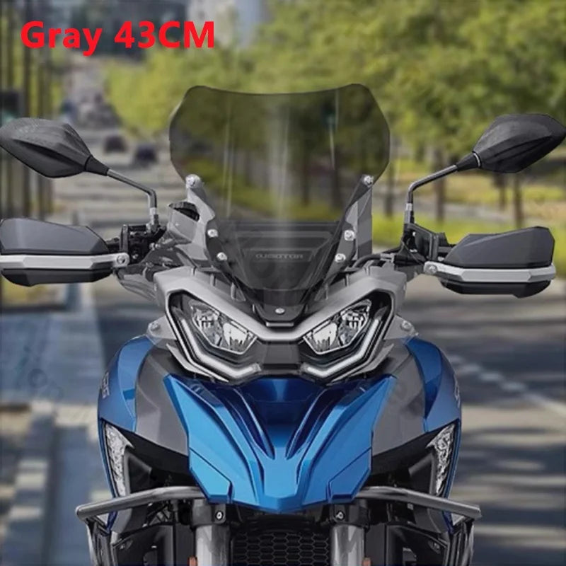 SRT900 Windscreens for QJMOTOR QJ SRT900S SRT 900 SX S 900S 900SX SRT900SX Motorcycle Accessories Windshield Wind Deflector – Aftermarket Gray Transparent +10cm +15cm +20cm