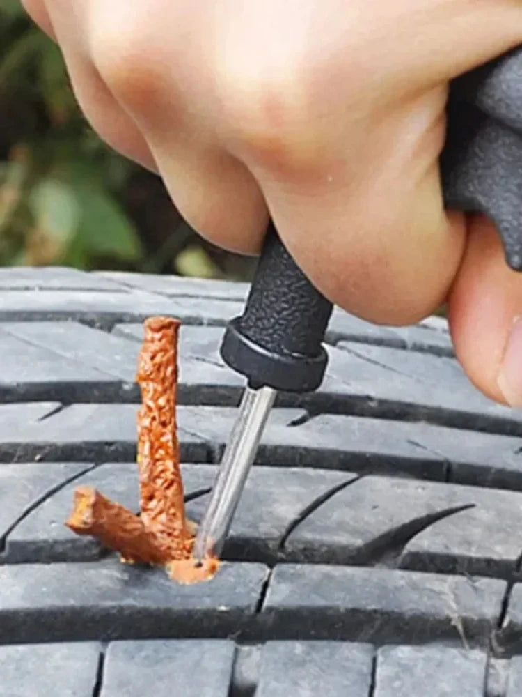5–50Pcs Tubeless Tyre Puncture Repair Rubber Strips – Car Motorcycle Truck Vacuum Tire Repair – 100×6mm Butyl Rubber – $14