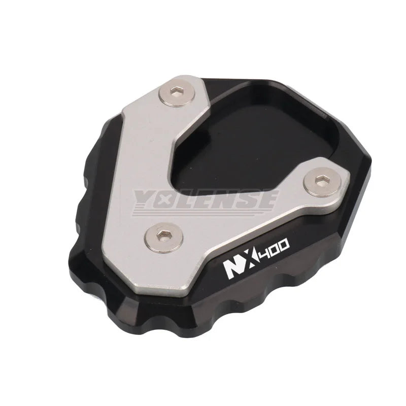 For Honda NX500 NX 500 NX400 NX 400 2024-2025 Motorcycle CNC Kickstand Foot Side Stand Extension Pad Support Plate – YOLENSE CNC Aluminum Gold Red Black Titanium Blue NX500 NX400