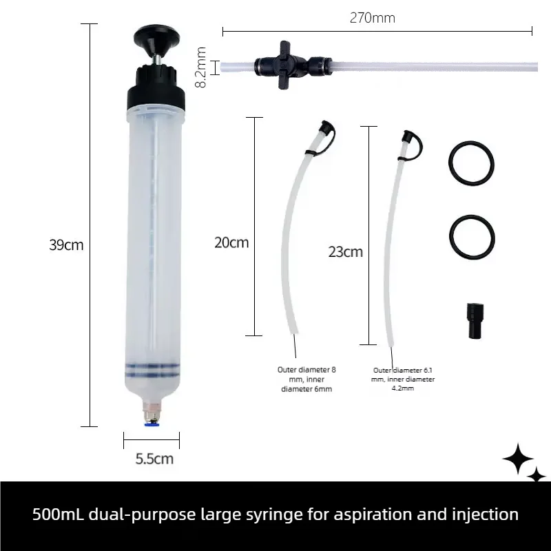 Manual Vacuum Oil Extractor Syringe with