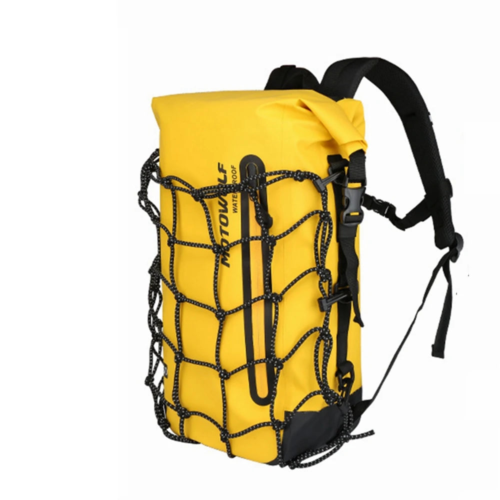 Motorcycle Backpack – Waterproof Full Face Helmet & Reflective Travel Bag