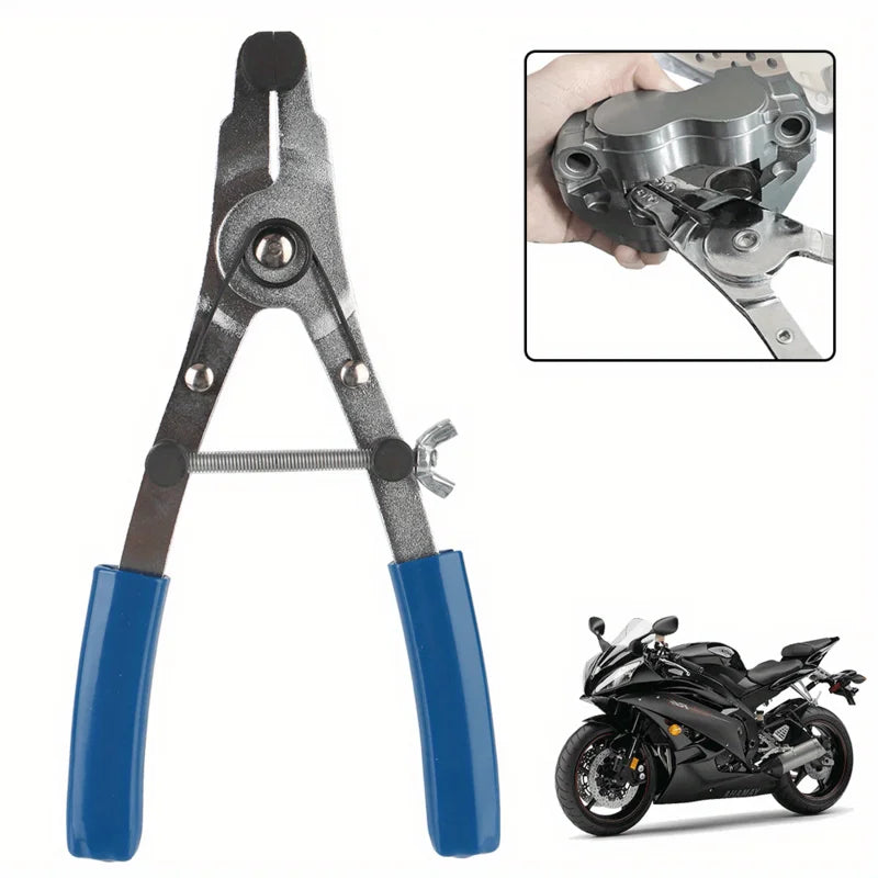 Carbon Steel Motorcycle Brake Caliper Piston Removal Pliers – Brake Pad Tools – Durable Repair Hand Tool – Blue – $25