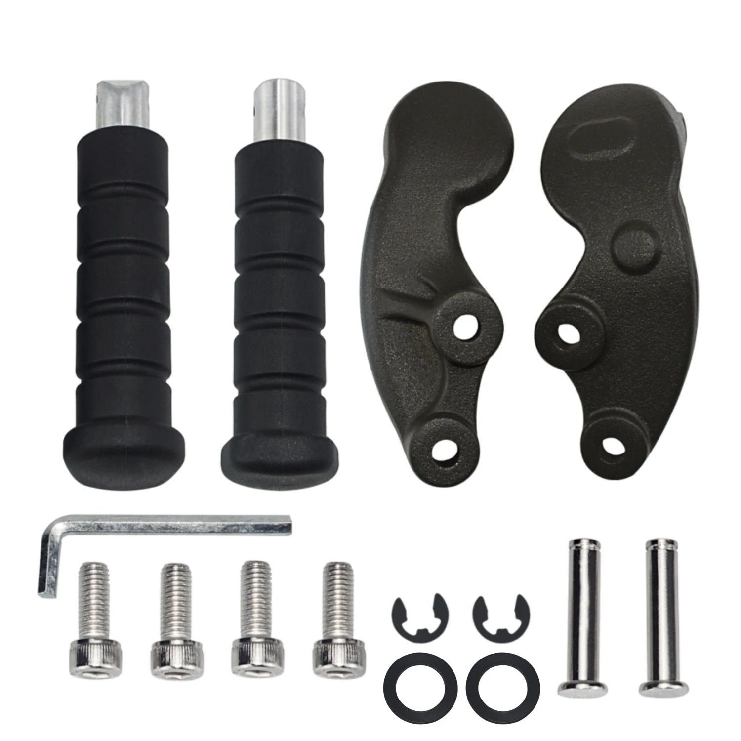 Indian Scout Rear Passenger Foot Pegs + Mount – Scout / Scout Bobber / Scout Sixty / Scout Rogue – 2015–2024 – Foldable Titanium Alloy – Metallic Black or Titanium Gray – $84–$85