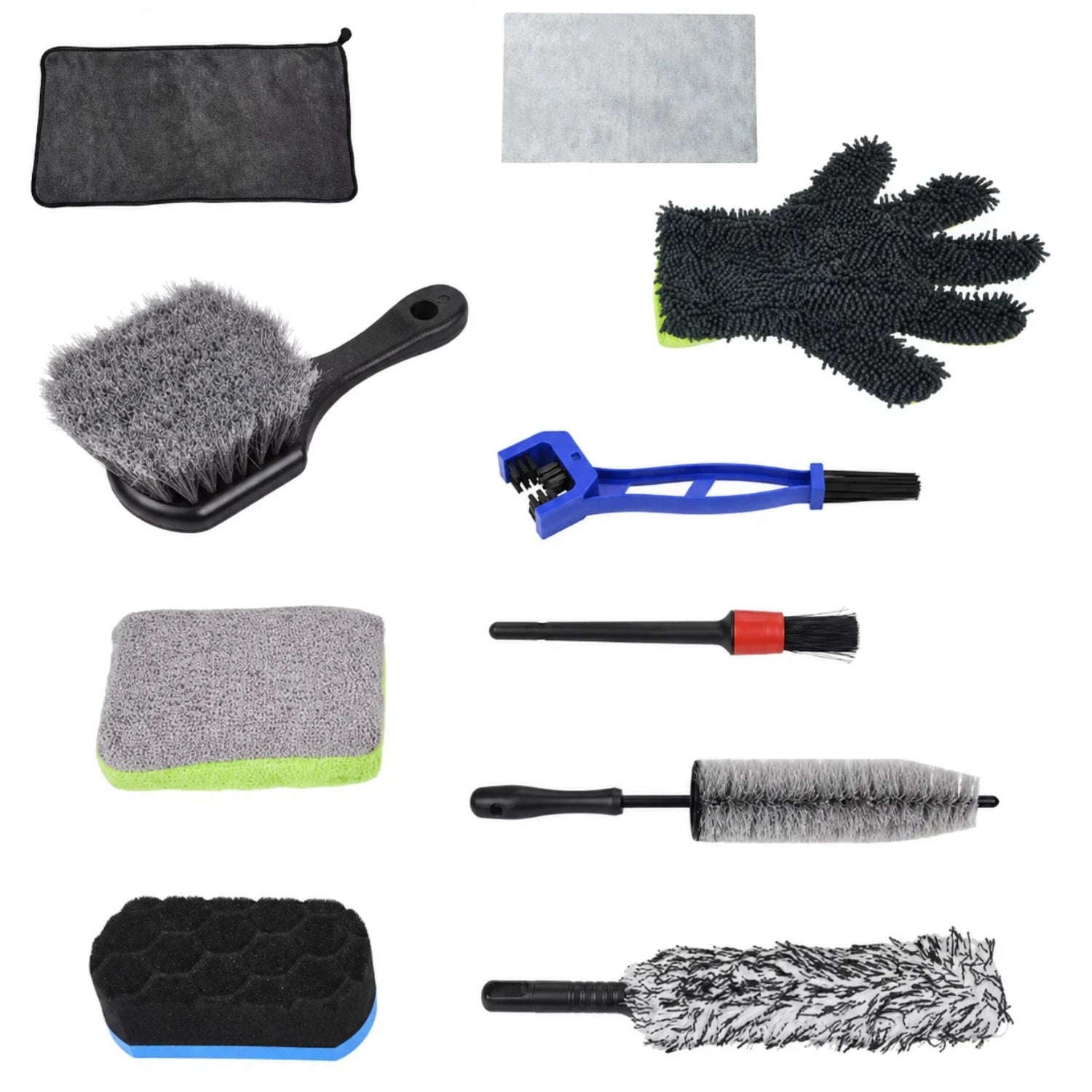 JFGRACING 10-Piece Motorcycle Detailing