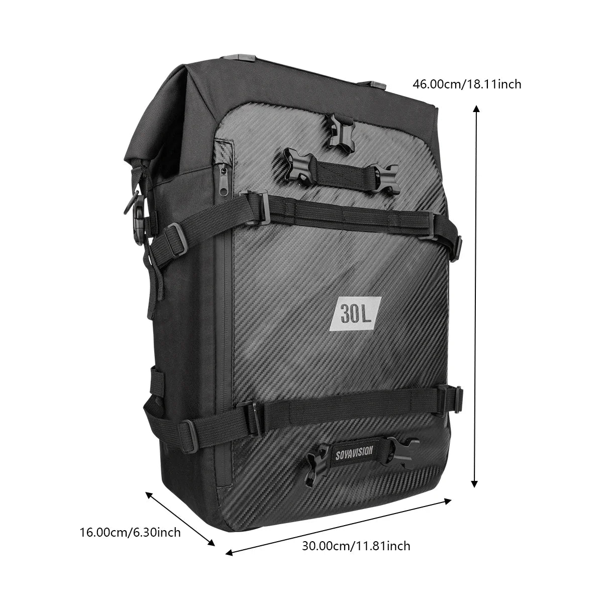 Motorcycle Backpack – Waterproof 8L–30L Cycling & Travel Bag