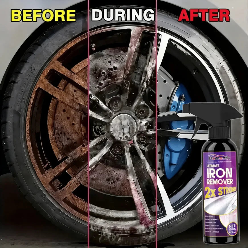 Car Cleaning Iron Remover and Rust Spray