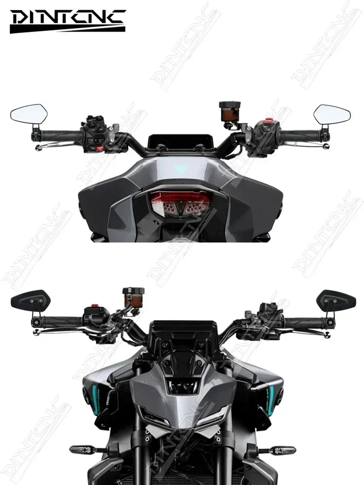 For YAMAHA MT09 MT07 2014-2025 Handlebar End Mirrors Left Right Side Rotation Motorcycle Accessories MT 07 09 MT-07 MT-09 2021