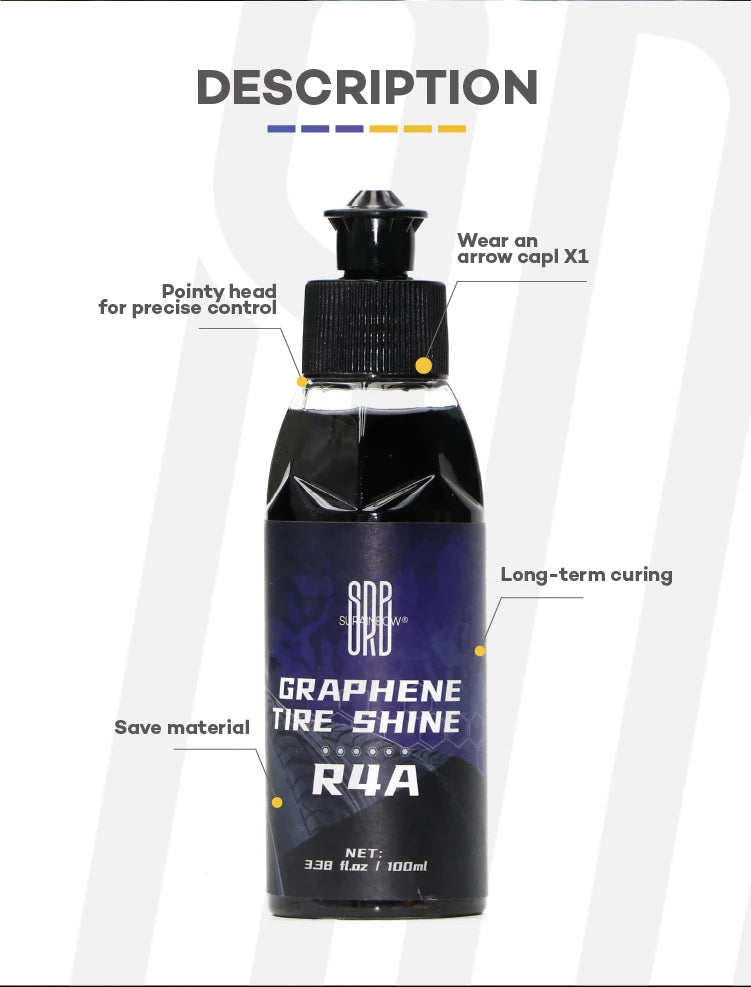 Graphene Acrylic Tire Shine Spray Coating – No Sling Long-Lasting Deep Black UV Protection Dirt Repellent – 100ml / 473ml – $10–42