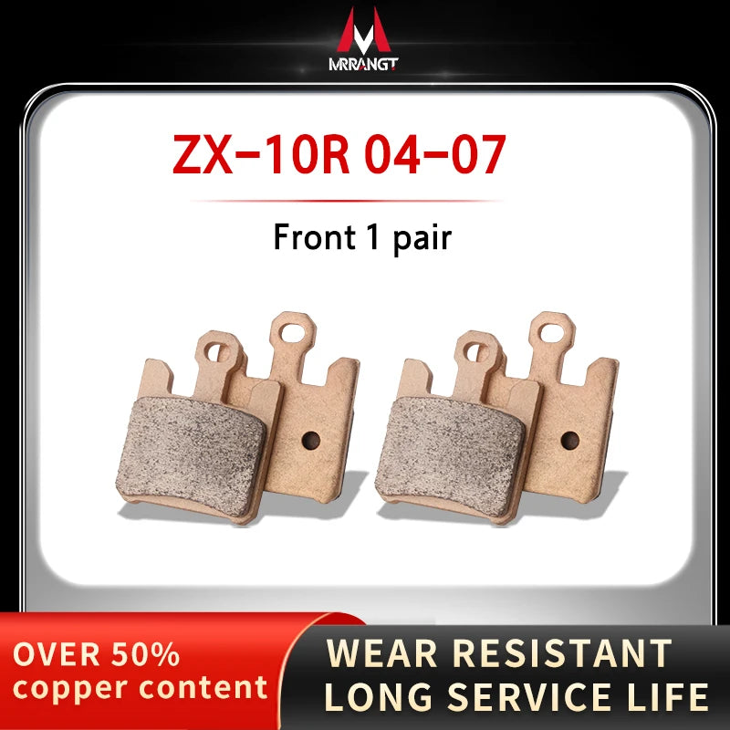 Sintered Metal Brake Pads for Kawasaki ZX-10R 2004–2015 Z1000 Z1000SX 2010–2017 – Brake Pad Tools – Front / Rear / Set – from $26