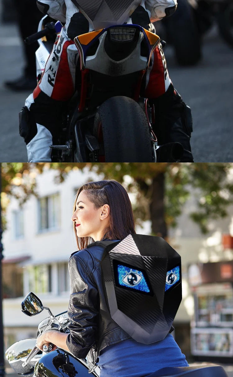 Motorcycle Backpack – Hard Shell Waterproof Helmet & Riding Gear Bag
