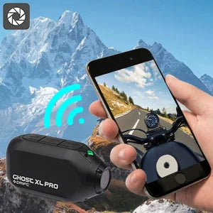 Drift Ghost XL PRO 4K WiFi IPX7 Waterproof Motorcycle Camera Helmet Cam 140° 300° Lens 3000mAh Live Stream Vlog Dash Cam Motorcycle Camera for Motorcycle Bicycle Outdoor