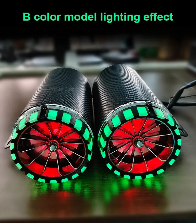 Motorcycle Speakers – Electric Exhaust Pipe Audio System, IP66 Waterproof