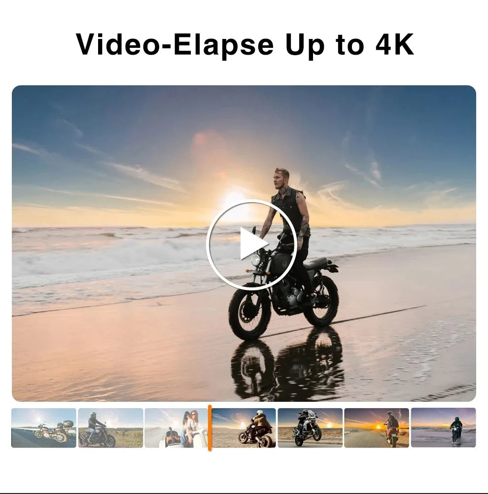Drift XL PRO 4K WiFi IPX7 Waterproof Motorcycle Camera Helmet Cam 140° Wide Angle Live Stream Vlog Action Motorcycle Dash Cam DVR for Motorcycle Bicycle Bike Outdoor