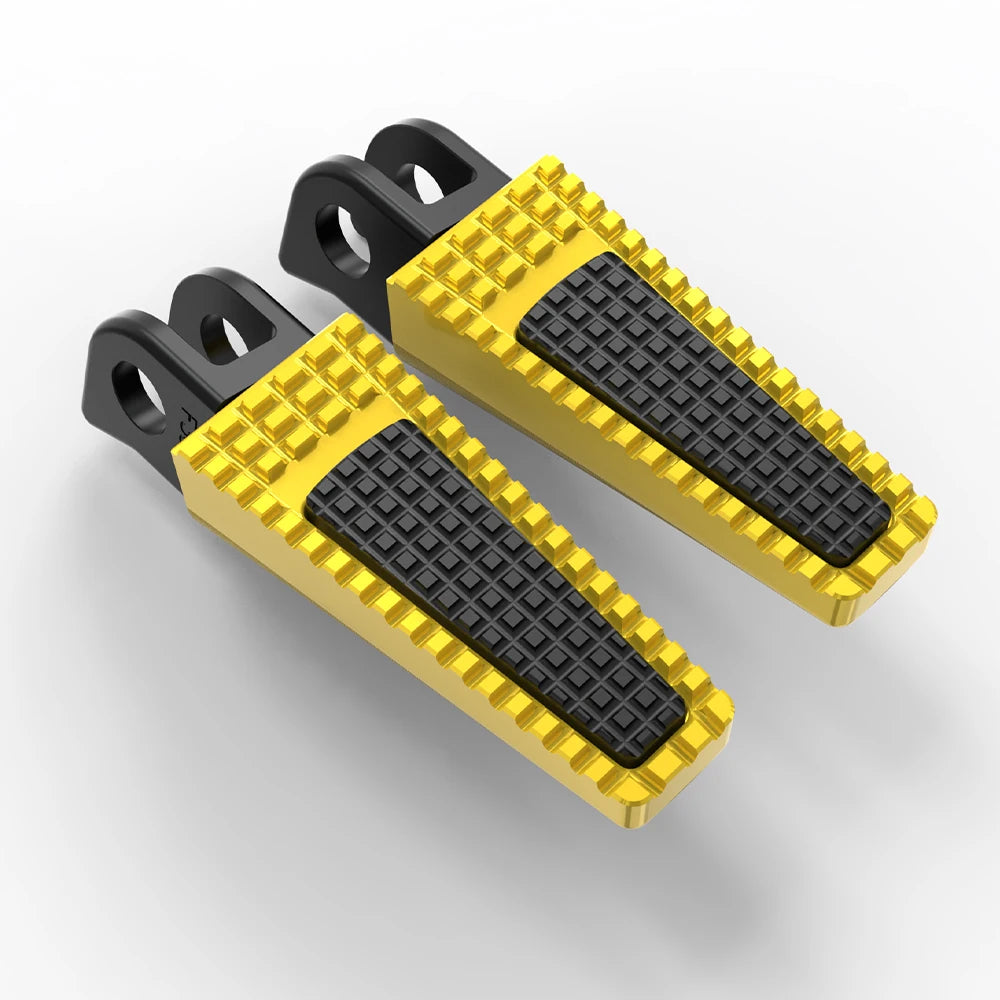 Kawasaki Z650 Anniversary / Z650RS / Z1000SX / ZX-6R / ZX-9R Front Foot Pegs – Adjustable 360° or Straight – CNC Aluminum + Rubber – 7 Colors – $75–$90