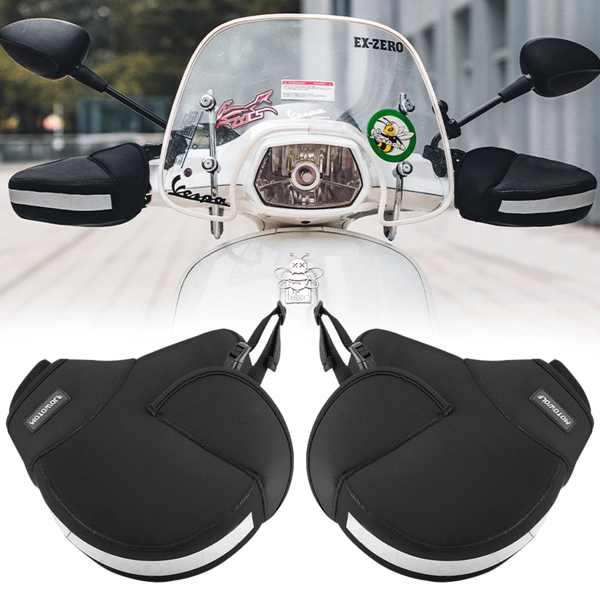 Maroen Handlebar Muffs Winter Waterproof