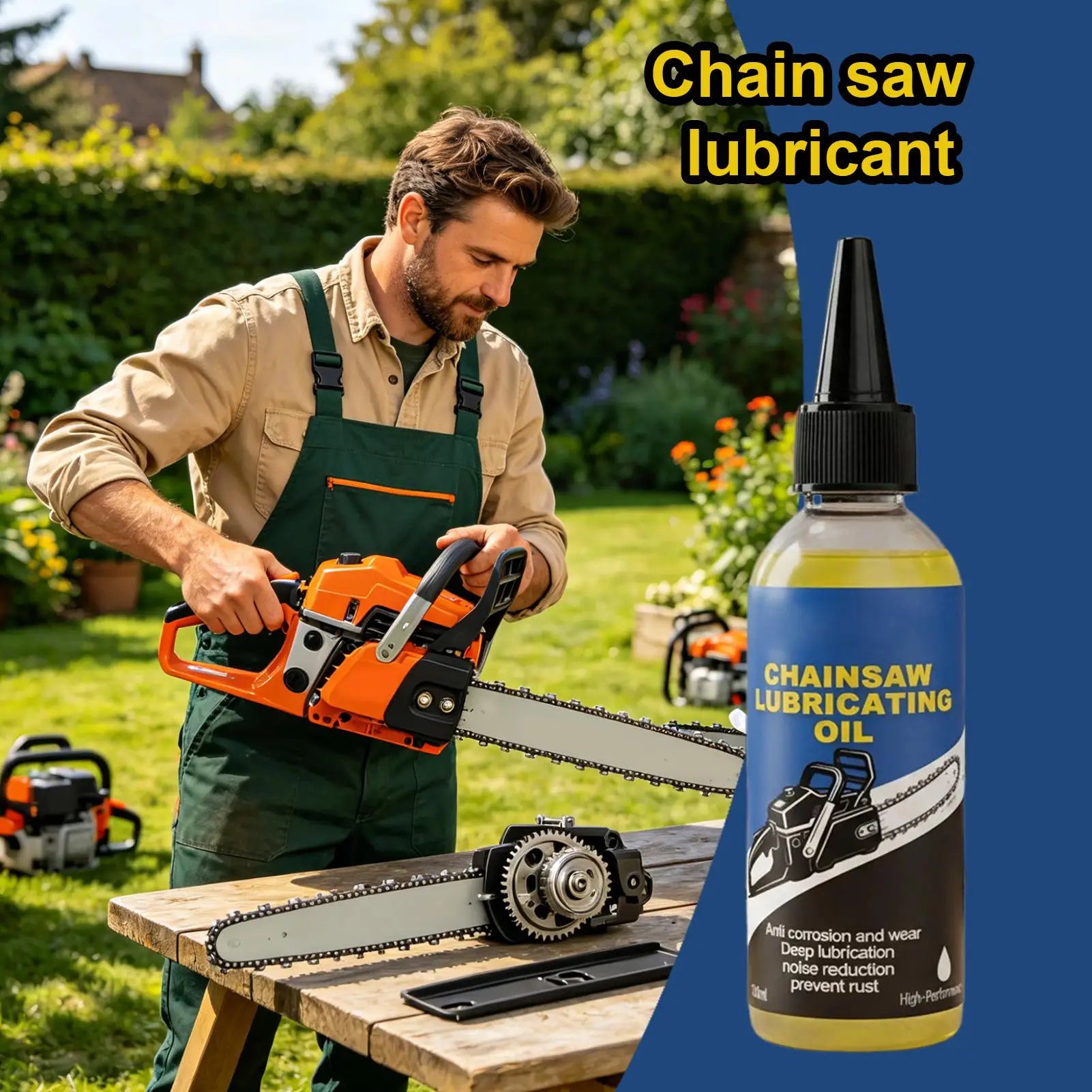 Chainsaw Lubricating Oil 100ml – Anti-Rust Deep Penetrating Chain Lube for Motorcycle Bicycle Chainsaw Hedge Trimmer – $12