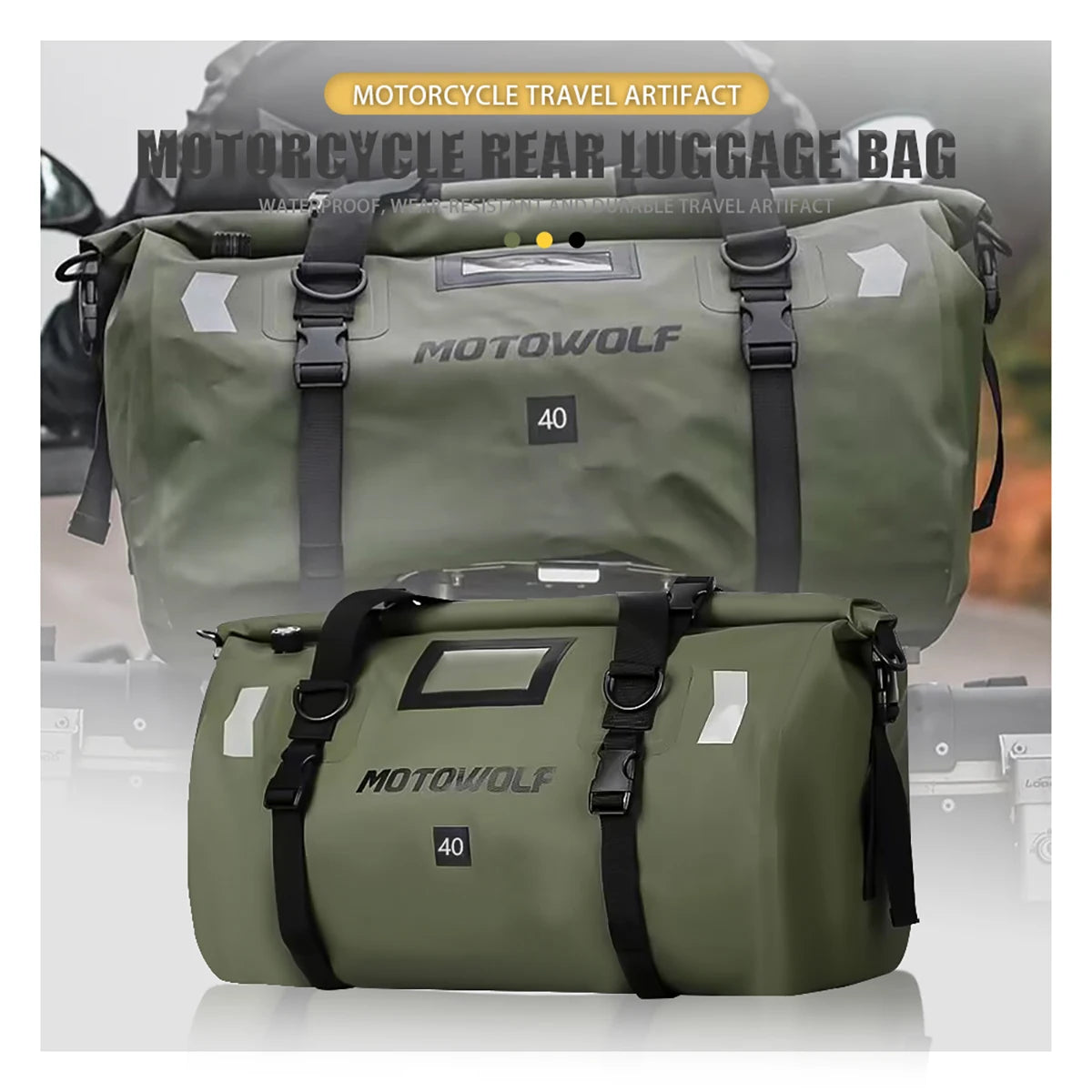 Motorcycle Backpack – Waterproof 20L/40L/66L Dry Travel Bag