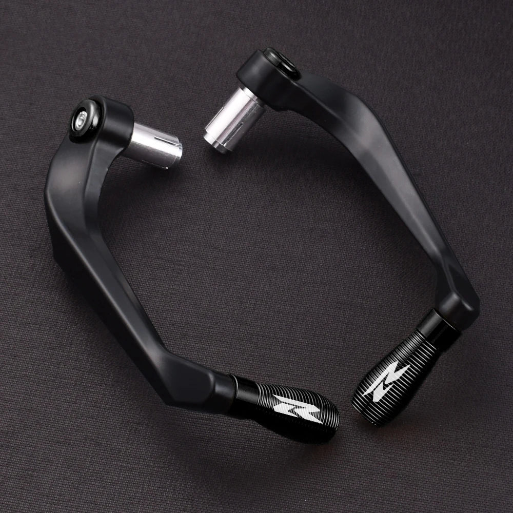 Suzuki GSXR 125/150/250/600/750/1000 / GSR 750/600/400 CNC Aluminum Brake & Clutch Lever Hand Guard Protector – R Logo – 7 Colors – 1 Pair – $20