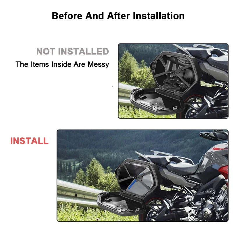 WUMFIRE Yamaha Tracer 9 Tracer 9 GT Motorcycle Parts Liner Inner Luggage Storage Side Box Bags Saddlebag Waterproof Expandable for Yamaha Tracer 9 Tracer9 GT 2020 2021 – Black (2PCS)