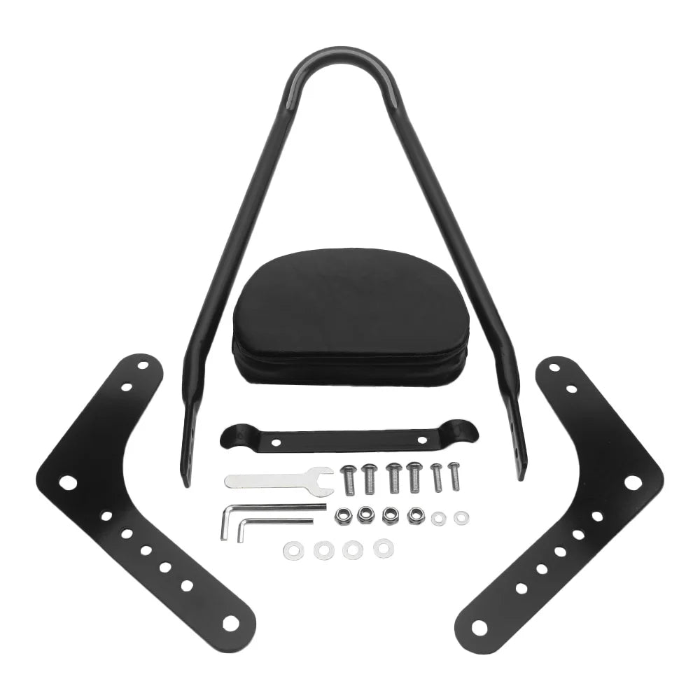 For Harley Softail Low Rider 18-Later FLDE FLHC FLHCS FLSL Motorcycle Accessory Black Sissy Bar Backrest Pad Steel Metal PU
