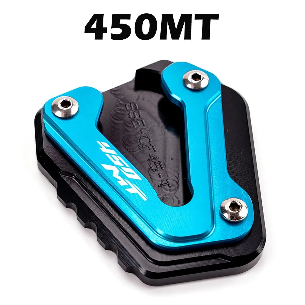 For CFMOTO 450MT 800MT 800MT-X MT450 MT800 MT 450 800 MTX 800MTX Motorcycle Accessories Kickstand Pad Side Stand Foot Extension – MOWOK CNC Aluminum Anodized Gold Blue Grey Red Sky Blue Black