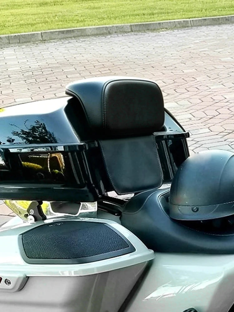 Motorcycle Chopped Razor Tour Pack Backrest Pad Trunk Cushion Pad PU Plastic For Harley Touring Road Street Electra Glide 14-25