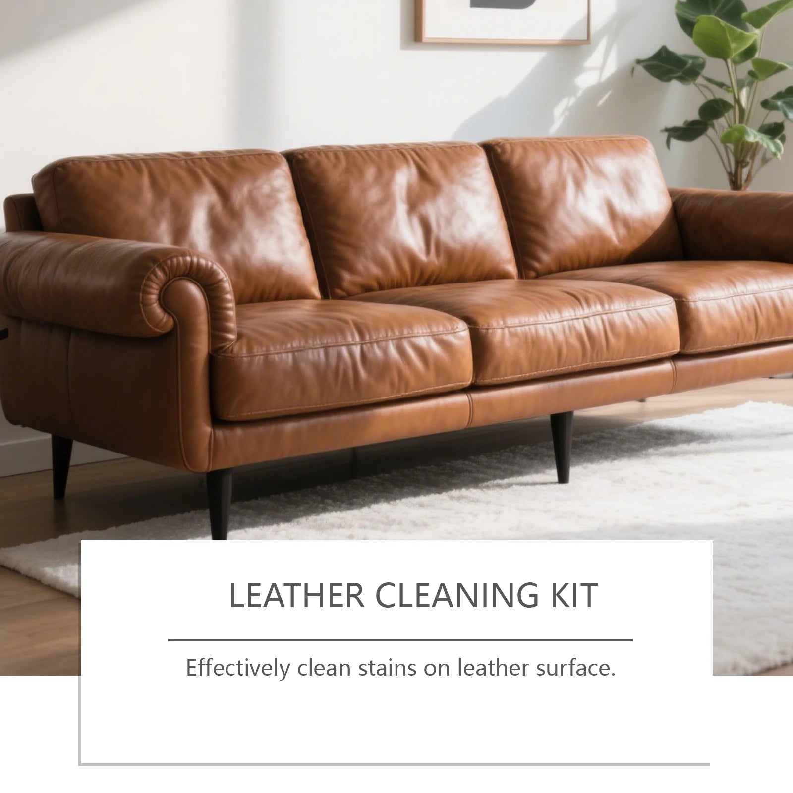 Homonth 2-in-1 Leather Cleaner & Conditioner Kit – Deep Spray + Nourishing Lotion – Car Seats Sofa Bags – Prevents Cracking – Sponge + Towel Included – $12–65