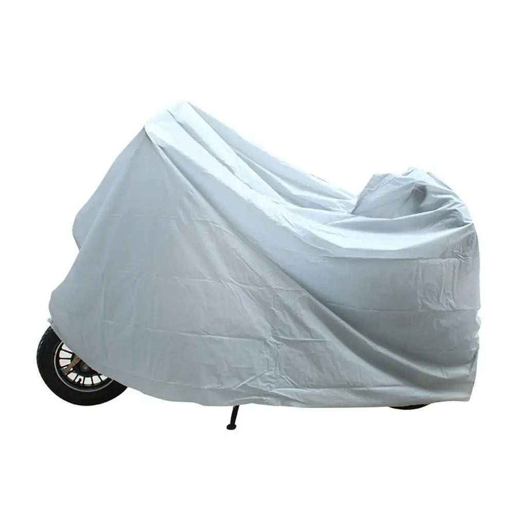 Motorcycle Outdoor Indoor Protective Cover Waterproof Bike Scooter Outdoor Rain Dust UV Proof Sun Protection Case for Motorbike – PEVA Silver S-XL 50cc 125cc 150cc Scooter Electric Scooter