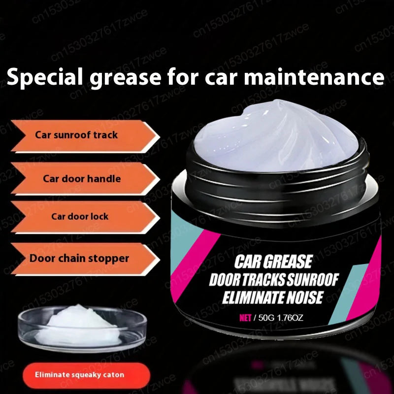 White Multipurpose Grease Lubricant – Car Door Hinge Sunroof Track Gear Bearing – Anti-Noise Anti-Rust Anti-Wear – 50g / 100g / 200g – $15