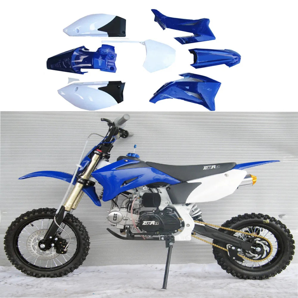 7pcs Blue Complete Plastics Fender Kit Fairing For Dirt Pit Bike Yamaha TTR110 TTR110E TTR 110 SSR SDG 140cc 150cc 160cc 170cc