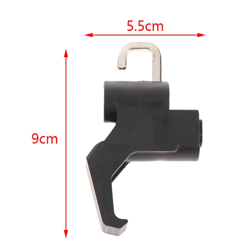 Universal 1pc Motorcycle Helmet Lock Handlebar 22-26mm Anti-Theft Security Motorbike for Motorcycle with 7/8" Round Tubing – Key Lock 2 Keys Wrench Black