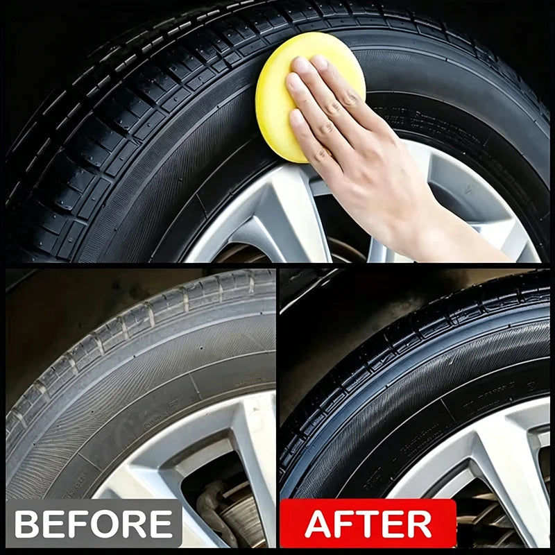 Tire Shine Coating Spray – Waterproof Anti-UV Anti-Crack Dust Repellent Gloss Renovator – Tire Plastic Leather – $12–25