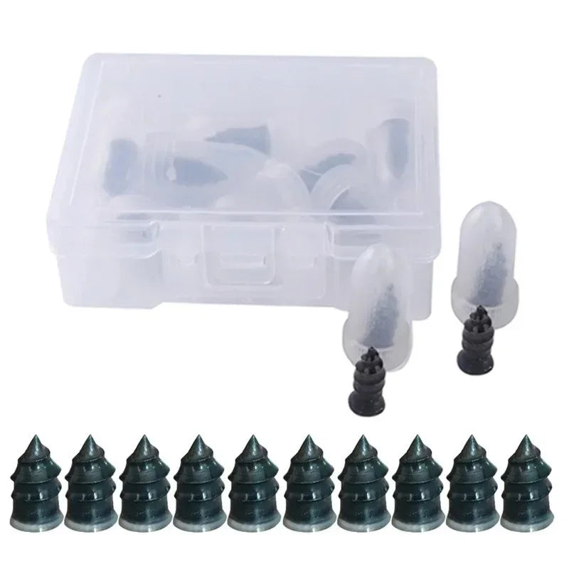 100pcs Rubber Tire Repair Nails – Small (0.1–3mm) or Large (3–5mm) Breach – Car Motorcycle Truck Scooter – $16–17